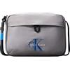 Calvin Klein Uomo Borsa a Tracolla Bold Camera Bag con Logo, Grigio (Cloudburst), Taglia Unica