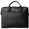 Calvin Klein Uomo Borsa Laptop Bold Commuter con Tracolla, Nero (Black), Taglia Unica
