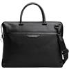 Tommy Hilfiger Uomo Borsa Laptop Business in Pelle, Nero (Black), Taglia Unica