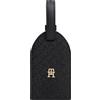 Tommy Hilfiger Donna Etichetta Bagaglio Icon Travel Tag Mono con Logo, Nero (Black), Taglia Unica