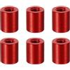 PATIKIL 12pz Distanziali Alluminio M3 Distanziali Metallici M3 Alluminio 3mm ID x 6mm OD x 8mm L Distanziali Filettati per Viti Standoff Rotondi per Auto Rc Droni Schede Madri Rosso