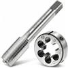 QWORK® Maschio, rubinetteria a vite M20 x 1.5mm, set di maschi e filiere tonde