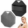 WUGAUWOR 2 Pezzi Spazzola Corpo in Silicone, Spazzola Doccia Nero e Grigio con Impugnatura Antiscivolo e Foro per Gancio, Spugna Silicone Corpo per Pelli Sensibili, Brush per Viaggi/Palestra/Domestico
