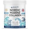 Nordic PhD Peptides Polvere di collagene marino nordico, peptidi idrolizzati puri al 100%, tipo I e III, 13.000 mg per porzione, ad alto assorbimento, non aromatizzati, 400 g, 30 porzioni