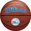Wilson Pallone da Basket NBA Team Alliance, Con Superficie Pure Feel e Tecnologia Dual Depth, Con Maggiore Stabilità Aerea, Colore: Marrone, Taglia: 7