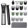 Philips Tagliacapelli multifunzione MG9558/15 Serie 9000, Argento, 0,2 mm, 1,2 cm, 0,2 mm, Universale, Viso, Testa, Naso
