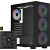 Aerocool B509A Flow-G-BK-v1, con alimentatore Aero 650, case tower