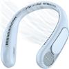 anysun Ventilatore da Collo, Ventilatore Portatile con 66 Uscite d'Aria, Flusso d'Aria a 360°, 4 Velocità, 6000mAh Ricaricabile USB, Ventaglio Mani Libere Leggero e Confortevole per Ufficio, Viaggio