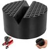 Your Day Mate Supporto universale in gomma, a parallelepipedo per martinetto, supporto 100 x 50 mm con taglio a V 18 x 18 mm, per tutte le auto fino a 3.5 tonnellate, blocchetto antiscivolo per cric di manovra
