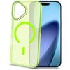 Celly Custodia per iPhone 17 Compatibile MagSafe, Cover Trasparente Colorata in PC con Design Minimalista, Protezione Antiurto Ultra Sottile, Colore Giallo