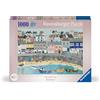 Ravensburger Puzzle 1000 Pezzi, Coastal Harbour - Puzzle Adulti +14 anni, 70 x 50 cm, Puzzle per Adulti, Collezione Meravigliosa Illustrazione, Idee Regalo