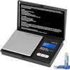 Vinabo Bilancia Precisione 700g/0.01g, Portatile Bilancino per Gioielli, Bilancia di Precisione 0.01g,Digital Pro Pocket, con Display LCD e 7 Unità, Funzione Tara, per Cucina Cucinare, Caffè, Farmaci