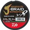 DAIWA J-Braid Expedition X8E, 0,22mm, 19,5kg/43,1lbs, 150m, Dark Green/Verde Scuro, Lenza Intrecciata, 12551-022