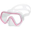 TNSLAND Maschera Snorkeling Bambino con Copertura Nasale, Antiappannamento Occhiali da Sub, Panorama a 180°, Occhiali da Nuoto Adatto ai Bambini dai 3 ai 12 Anni, Rosa Trasparente