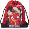 Franco Cosimo Panini ONE PIECE - Sacca Coulisse Ufficiale One Piece, Compatta e Versatile, Ideale per Palestra, Scuola, Viaggi, Portamerenda, Idea Regalo Bambini e Ragazzi, 35x42x2 cm