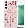 ZTOFERA Compatibile con Samsung Galaxy S22+ / S22 Plus 5G Custodia per ragazze e donne, custodia protettiva flessibile in silicone morbido con graziosi fiori rampicanti motivo floreale, antiurto,