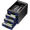 CENMATE Case Hard Disk Hybrid 2*3.5 HDD(RAID) +1*PM+3*M.2 NVMe Case per 2,5/3,5 SATA HDD/SSD, M Key/B+M Key 2230/42/60/80/110 M.2 SSD con Cavo USB A/C 3.2, Case Disco Rigido 3.5 con Capacità 90TB