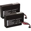 WSB 2 batterie 12LS-0.8 AGM al piombo, 12 V, 0,8 Ah, con connettore Molex 43025-0200, adatte per tapparelle a casa e casa (2 X QB Molex)