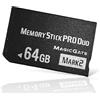 QUMOX Memory Stick PRO Duo 64GB Mark2 - Alta Capacità, Compatibile con PSP 1000/2000/3000, Fotocamere e Videocamere