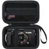 Elonbo Custodia per OM SYSTEM Tough TG-7 fotocamera digitale/OM Sistema Olympus TG-6 Fotocamera Subacquea, Robusto WiFi 4K Video Fotocamera Digitale Custodia Borsa da Viaggio, Nero