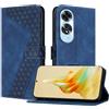 OKZone Cover per OPPO A60 4G,Custodia a Libro in Pelle Protettiva Folio Portafoglio con Chiusura Magnetica e Slot per Carte Wallet Case Flip Cover(Blu)