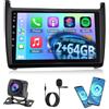 NHOPEEW 2G+64G Android Autoradio per VW Polo 6R 2009-2017 - Senza fili Carplay e Android Auto - 9 pollici Android Stereo con WiFi EQ GPS Mirror Link FM RDS + AHD Telecamera posteriore&Mic