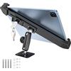 Dosvsi Supporto Tablet Auto Antifurto, Regolabile a 360° Porta Tablet Antifurto per Cruscotto Auto/Muro/Scrivania, realizzato in Metallo Robusto, Supporto Tablet di Sicurezza per 7-11 iPad, Galaxy