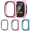 Kamita [3Pezzi] Kamita Custodia Compatibile con XPLORA X5 Play, Duro PC Bumper Case con Protezione Dello Schermo in Vetro Temperato, Protettiva Cover per Xplora X5 Play Bambini Smartwatch (Chiaro+Rosa+Blu)