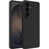 Captor Cover Samsung S26 Plus Custodia Colorata in Silicone Liquido, Antiurto, Flessibile, Bordo Rialzato per Schermo e Fotocamera Con Microfibra Interna per Cover S26 Plus Samsung (Nero)