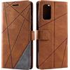 SONWO Cover per Xiaomi Redmi Note 10 5G, Flip Caso in PU Pelle Case Cover Portafoglio Custodia per Xiaomi Redmi Note 10 5G, [Kickstand] [Slot per Schede], Marrone