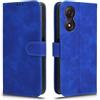 Generico Cover Compatibile con ZTE Blade A34 schermo display 6.6 Custodia STAND flip LIBRO gel silicone PORTAFOGLIO magnetica protezione eco pelle porta carte vano card (Blu)