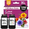 Cyloral 560 XL 561 XL Cartucce d'inchiostro Compatibile con TS5350 TS5350a TS5350i TS5351 TS5351a TS5352 TS5352a TS5353 TS5353a TS5355a TS7450 TS7450a TS7451 per Canon PG-560XL CL-561XL Nero e Colore