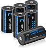 CITYORK 5000 mAh 1,2 V batterie ricaricabili NI-MH C a celle ricaricabili, ad alta capacità, perfette per l'uso quotidiano e il negozio, con vano batteria - 6 pezzi