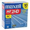 Maxell MF2HD 3.5 - Dischetti IBM preformattati ad alta densità, 1,44 MB, confezione da 10