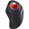 Nulea Mouse Trackball senza fili, mouse ergonomico ricaricabile, tracciamento preciso e fluido, connessione a 3 dispositivi (Bluetooth o USB), compatibile con PC, laptop, Mac, Windows
