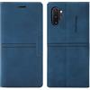 OKZone Cover per Samsung Galaxy Note 10 Plus, Cover a Libro Samsung Note 10 Plus, Custodia in Pelle Samsung Note 10 Plus Magnetica Custodia Silicone TPU,Funzione Supporto Slot Schede (Blu)