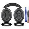 SOULWIT Kit di Ricambio per Bose SoundTrue Around-Ear II (Sound True AE2) Cuffie, Cuscinetti Auricolari + Archetto + Silicone Protezioni per Cuscinetti - Nero (Rete Nero)