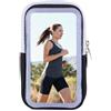 Bjotfhy Fascia da Braccio per Corsa, Fascia da Braccio con Cinturino Regolabile, Tasca con Zip e Foro per Auricolari, Fascia Sportiva da Braccio Impermeabile al Sudore, Compatibile con Dimensioni Fino a 6.5''