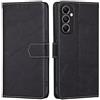 RankOne Cover per Samsung Galaxy A55 5G (6.5 Inches), Custodia Flip Pelle Portafoglio, Magnetica Libro Bumper Cover Case - Nero