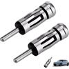 Cyiamku 2 Pezzi Adattatore Antenna Autoradio DIN Maschio a ISO Femmina, Cavo Antenna Autoradio, Adattatore Radio Plug and Play per Veicoli con Spina ISO, Compatibile con Antenne e Stereo Auto