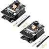 RUIZHI ESP32 CAM Modulo, ESP32-CAM 8 MB, ESP32 CAM WiFi/Bluetooth Scheda di Sviluppo con Fotocamera 2640 + 2,4 G Antennen IPEX y Modulo scheda TF con Micro USB Compatibilità con Arduino(2 Pcs)