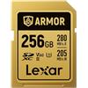 LEXAR Carte SDXC Pro Gold Series ARMOR UHS-II 256Go IP68 R280/W205MB/s