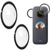 Hawdows Doppia Protezione Obiettivo per Insta360 One X2, Custodia Protettiva in PC, Sicurezza e Chiarezza, insta360 Accessorio Essenziale per Fotocamera D'azione Panoramica