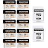 Gigastone [10 x Alta Resistenza] GIGASTONE MLC Micro SD 16GB, Set da 10, 10x High Endurance, 16 GB per Telecamera Sorveglianza, Gopro, Dashcam, Lettura fino a 95 MB/s. Per video 4K, U3 V30 C10 + Adattatore SD