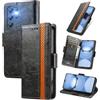 MOJIA Cover per Doogee Note 56X / Note 56X Pro, PU Custodia Antiurto Resistente ai Graffi, Custodia Flip Portafoglio per Telefono con Supporto e Slot per Schede. Nero