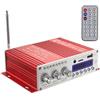 DollaTek Mini Bluetooth Stereo Hi-Fi Amplificatore Audio AMP Bass Booster MP4 12V Supporto FM / MP3 / TF/USB/Dvd per Auto Moto Auto Auto CD Dvd