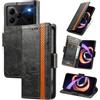 MOJIA Cover per Doogee Note 56 / Note 56 Plus/Note 56 Pro, PU Custodia Antiurto Resistente ai Graffi, Custodia Flip Portafoglio per Telefono con Supporto e Slot per Schede. Nero