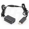 HangTon 5V USB a NP-FW50 Accoppiatore CC Batteria fittizia per Sony A7 A7II A7S A7SII A7R A7RII A6300 A6500 A6000 A5100 Telecamera serie NEX