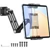 OHLPRO Supporto da parete per tablet, in alluminio, per iPad, girevole a 360°, con giunto rinforzato, supporto da parete per dispositivi iPad Pro Air Mini, Galaxy Tab