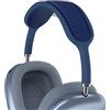 TOLUOHU Cuscino per fascia per Apple AirPods Max, lavabile, morbido silicone antipolvere, accessori per cuffie Airpods Max, compatibile con baldacchino a rete a maglia (blu)